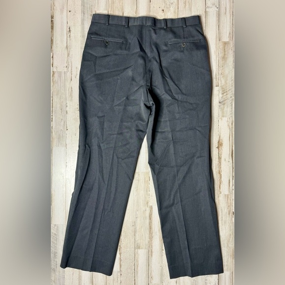 Brooks Brothers Dress Pants Gray Wool Pleated 34x32 - Picture 8 of 10